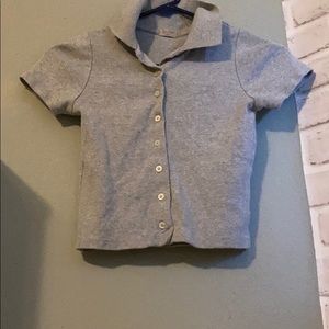 very cute brandy melville Caroline grey top